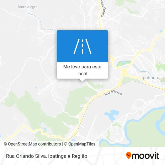 Rua Orlando Silva mapa