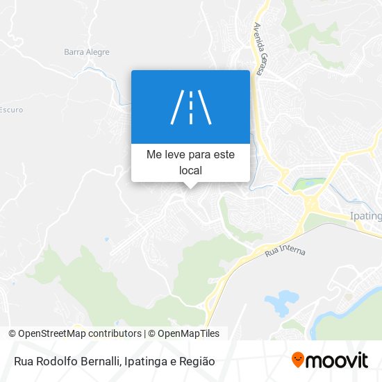 Rua Rodolfo Bernalli mapa