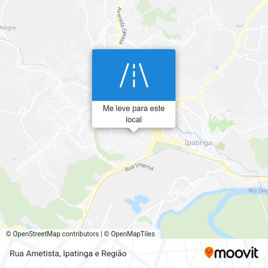 Rua Ametista mapa