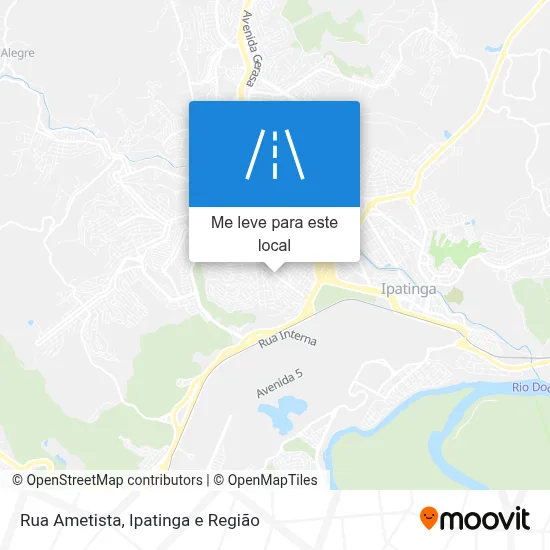Rua Ametista mapa