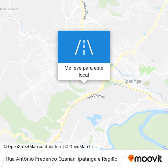 Rua Antônio Frederico Ozanan mapa