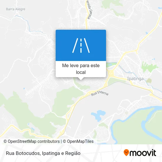 Rua Botocudos mapa