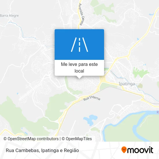 Rua Cambebas mapa