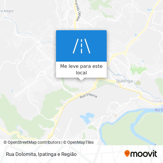 Rua Dolomita mapa