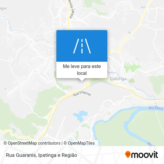 Rua Guaranis mapa