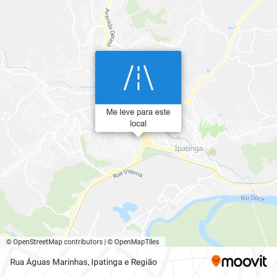 Rua Águas Marinhas mapa