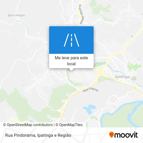 Rua Pindorama mapa