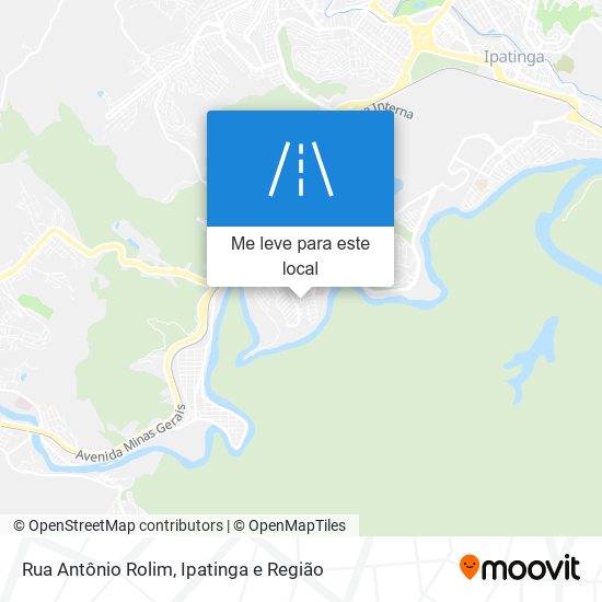 Rua Antônio Rolim mapa