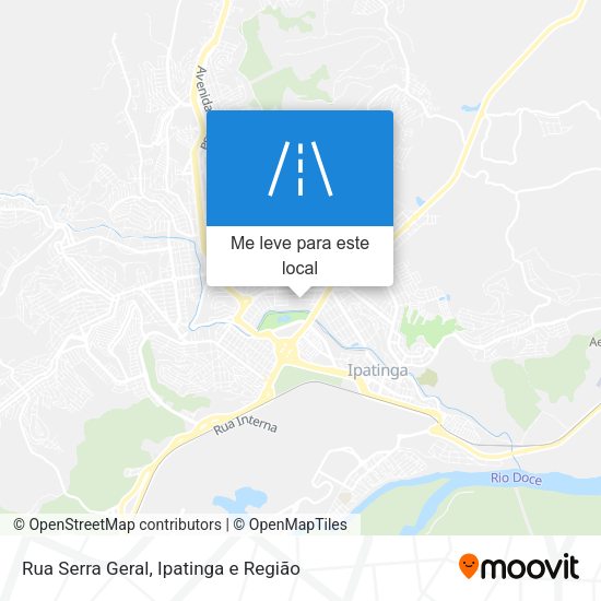 Rua Serra Geral mapa