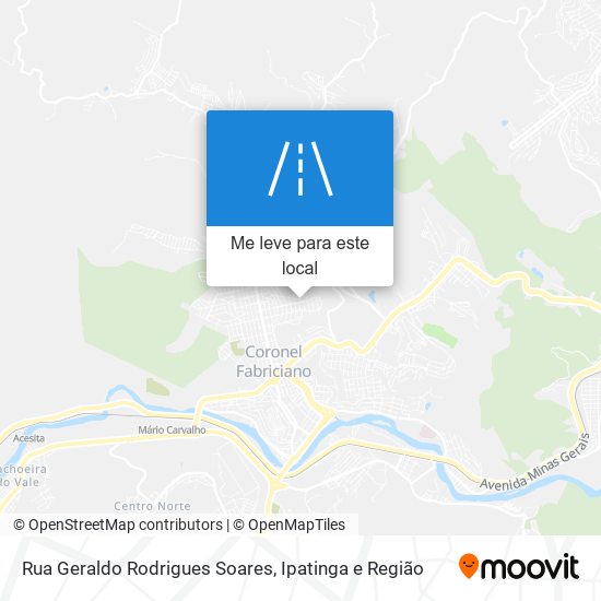 Rua Geraldo Rodrigues Soares mapa