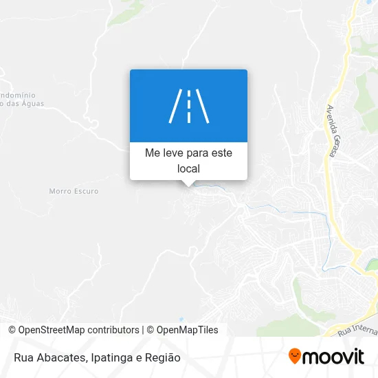 Rua Abacates mapa