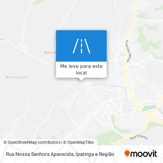 Rua Nossa Senhora Aparecida mapa