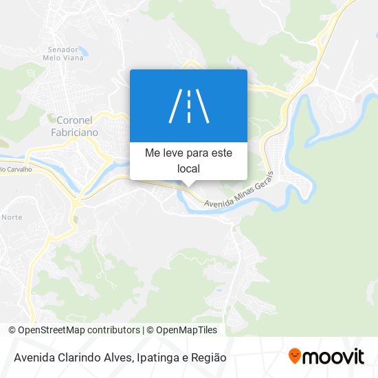 Avenida Clarindo Alves mapa