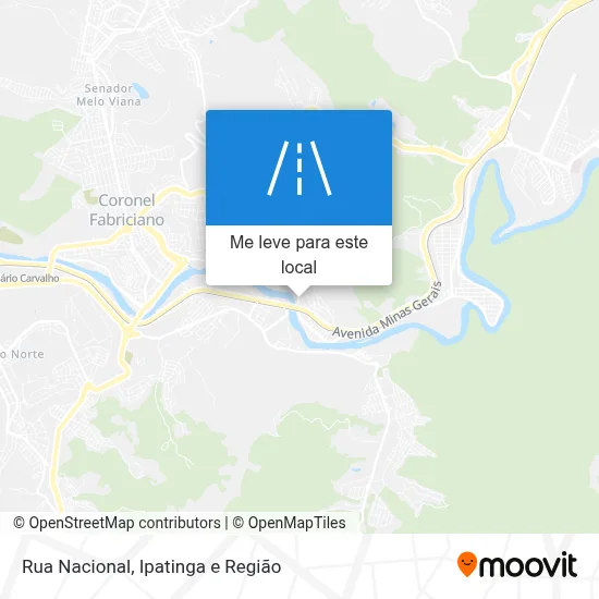 Rua Nacional mapa