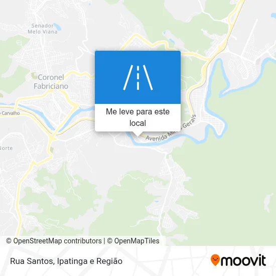 Rua Santos mapa