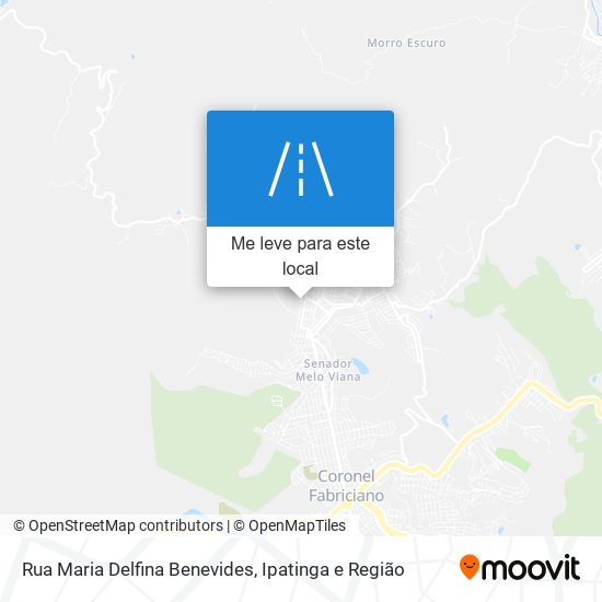 Rua Maria Delfina Benevides mapa