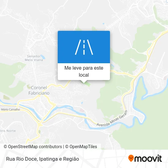 Rua Rio Doce mapa