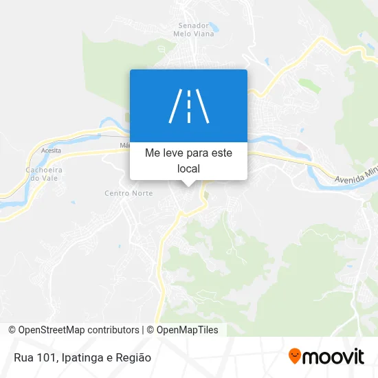 Rua 101 mapa