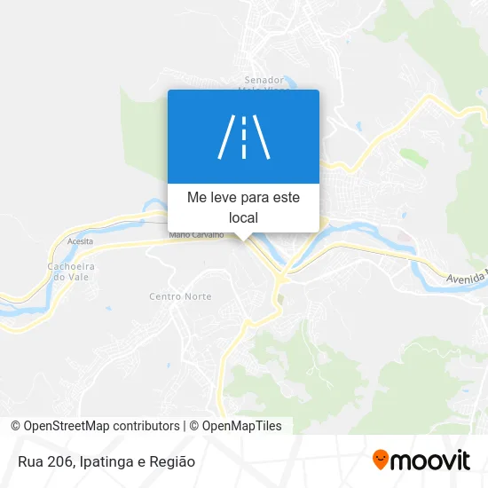 Rua 206 mapa