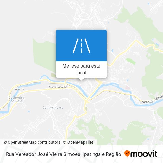 Rua Vereador José Vieira Simoes mapa