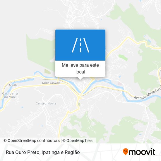 Rua Ouro Preto mapa