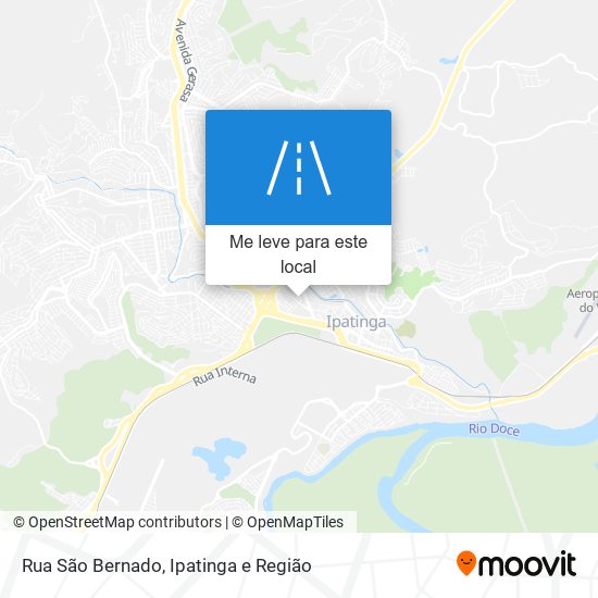 Rua São Bernado mapa