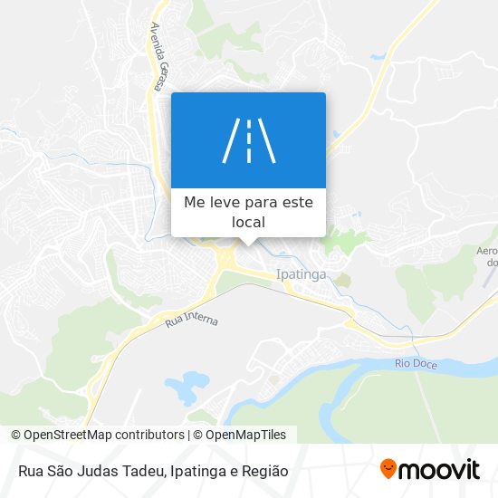 Rua São Judas Tadeu mapa