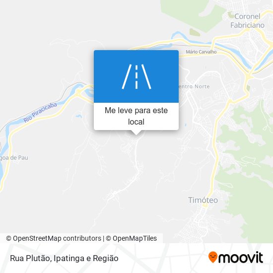 Rua Plutão mapa