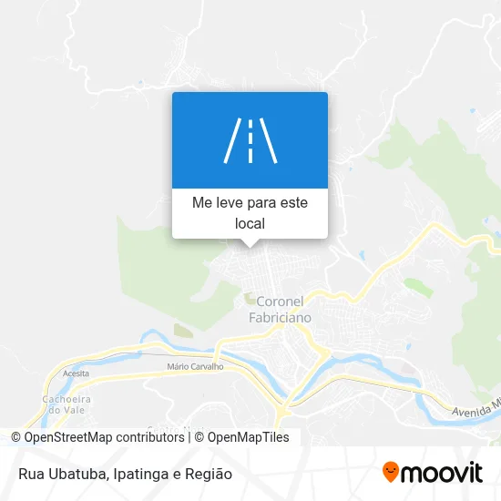 Rua Ubatuba mapa