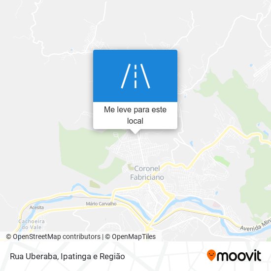 Rua Uberaba mapa