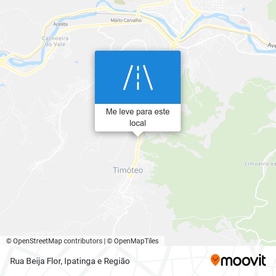 Rua Beija Flor mapa