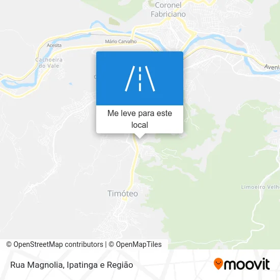 Rua Magnolia mapa