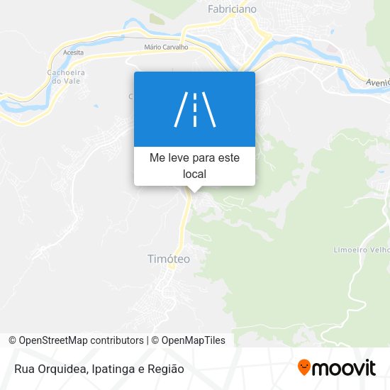 Rua Orquidea mapa