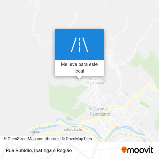 Rua Rubídio mapa