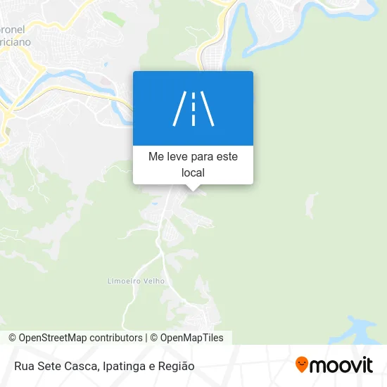Rua Sete Casca mapa