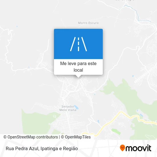 Rua Pedra Azul mapa
