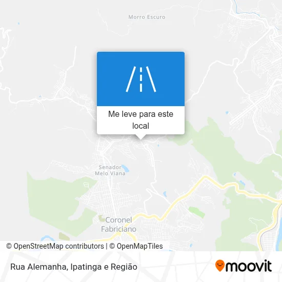 Rua Alemanha mapa