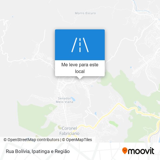 Rua Bolívia mapa