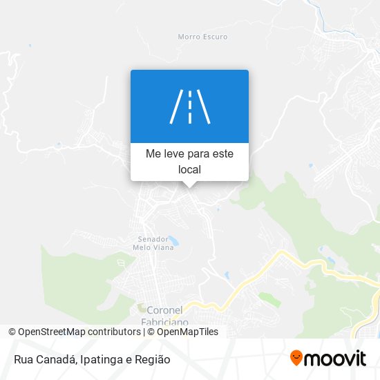 Rua Canadá mapa