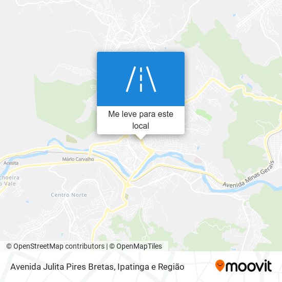 Avenida Julita Pires Bretas mapa