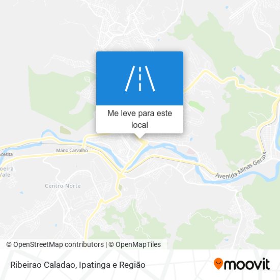 Ribeirao Caladao mapa