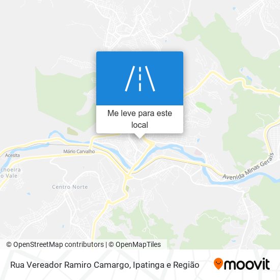 Rua Vereador Ramiro Camargo mapa