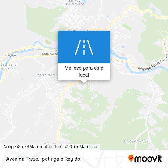 Avenida Treze mapa