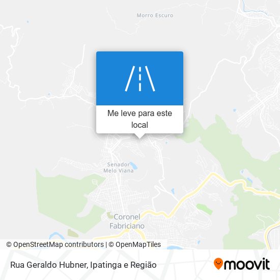 Rua Geraldo Hubner mapa