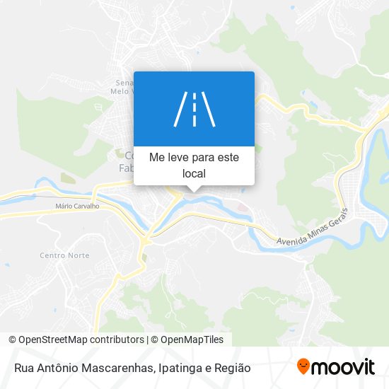 Rua Antônio Mascarenhas mapa