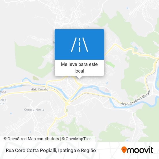 Rua Cero Cotta Pogialli mapa