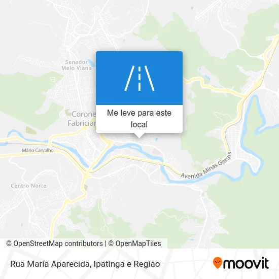 Rua Maria Aparecida mapa