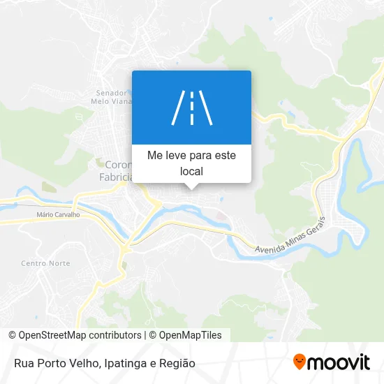Rua Porto Velho mapa