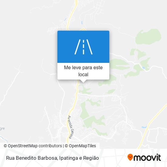 Rua Benedito Barbosa mapa