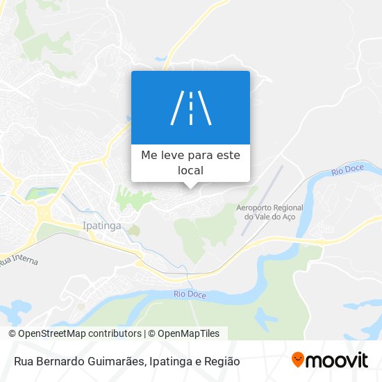 Rua Bernardo Guimarães mapa